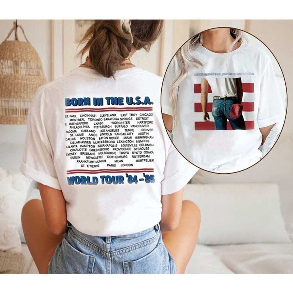 Bruce Springsteen 80s Retro Rock Fan Gift T-Shirt